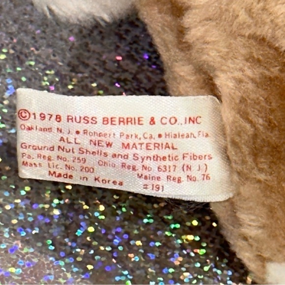 Russ Holiday Plush Vintage 1978 Russ Berrie Plus Donder Reindeer Christmas Plush - Picture 8 of 11